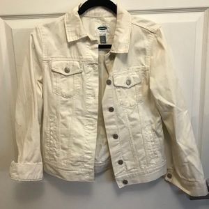 Old Navy White denim jacket